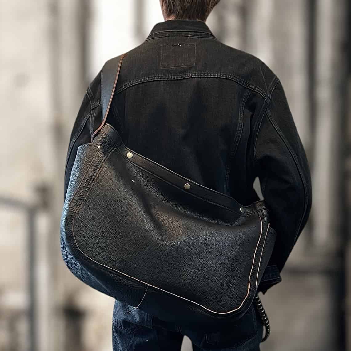 newspaperbag 茶芯レザーver 【SH-2α】